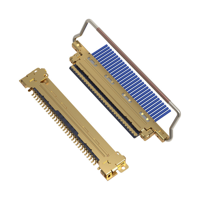 CABLINE-VS 20453-230T-03 Raster 0,5 mm, poziome złącze mikro-koncentryczne