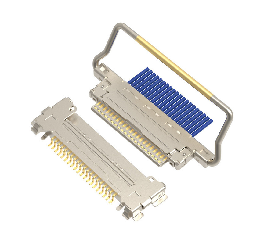 CABLINE-CA 20pin 20633-220T-01S Mikrokabel koncentryczny Raster 0,4 mm, typ łączenia poziomego Złącze mikrokoncentryczne