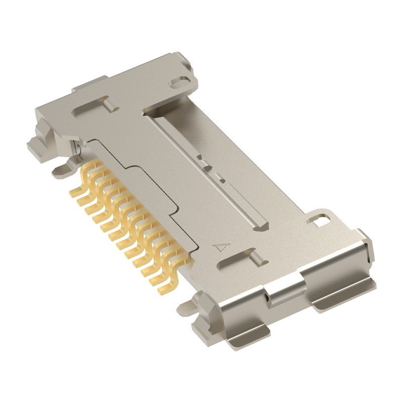 CABLINE-CA 12pin20633-212T-01S Wtyczka do montażu mikrokabla koncentrycznego, raster 0,4 mm, typ łączenia poziomego