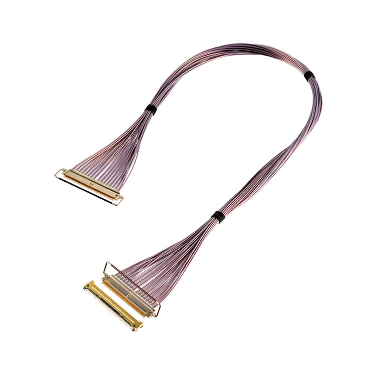 CABLINE-CAP 64 Gbps PAM4 81863-100B-01 50P 0,4 mm Pitch Typ sparowania poziomego Mikrokoaxialny zestaw kabli OEM/ODM