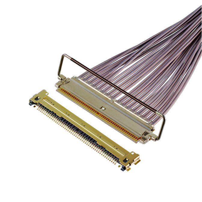 CABLINE-CAP 64 Gbps PAM4 81863-100B-01 50P 0,4 mm Pitch Typ sparowania poziomego Mikrokoaxialny zestaw kabli OEM/ODM