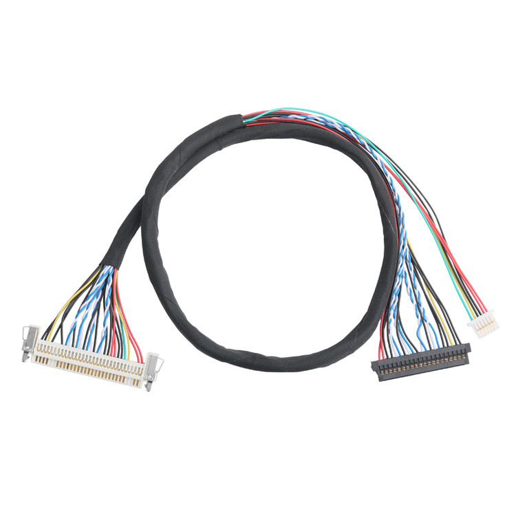 OEM/ODM Zestaw kabli LVDS z JAE FI-X30HL 30P 1,0 mm rozpiętości do JAE FI-S20S 20P i SHLP-6P