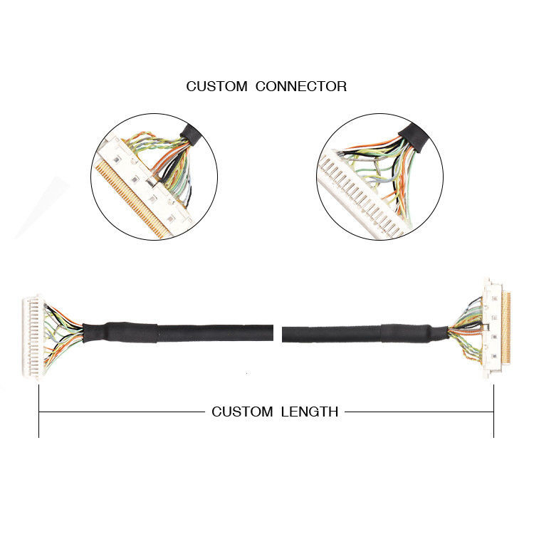 0.5mm Pitch LVDS Cable Assembly ACES 50204-040 1 1-002 Do JST SHDR-40V-S-B