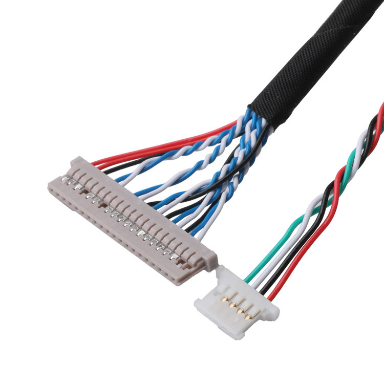 Połączacze kablowe LVDS Przekazywanie danych sygnału z DF14-20P-1.25H do połącza PH2.0-6P i terminala DH2.0-T