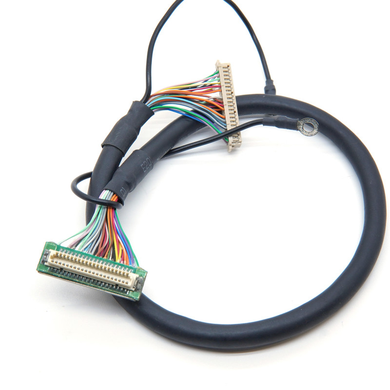 DF9 41P Przemysłowy przewód medyczny  DF9 41 Pin Screen Display Cable Female Hot Press Flat Connect
