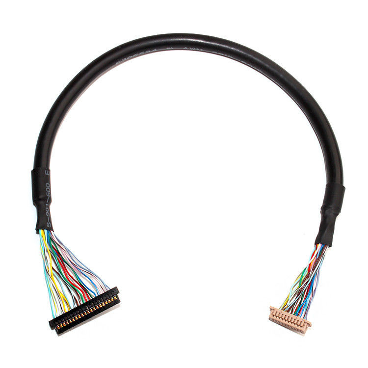 Zestaw kabli LVDS z przekątnością 1,0 mm i 32AWG, z wykorzystaniem łącznika LCD  DF13-20DS-1.25C