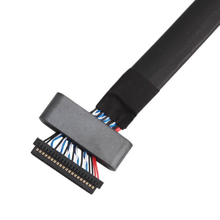 Zestaw kabli LVDS od JAE FI-S20S do FI-X30HL, z odchyleniem 1,25 mm i przeznaczony do 500VAC