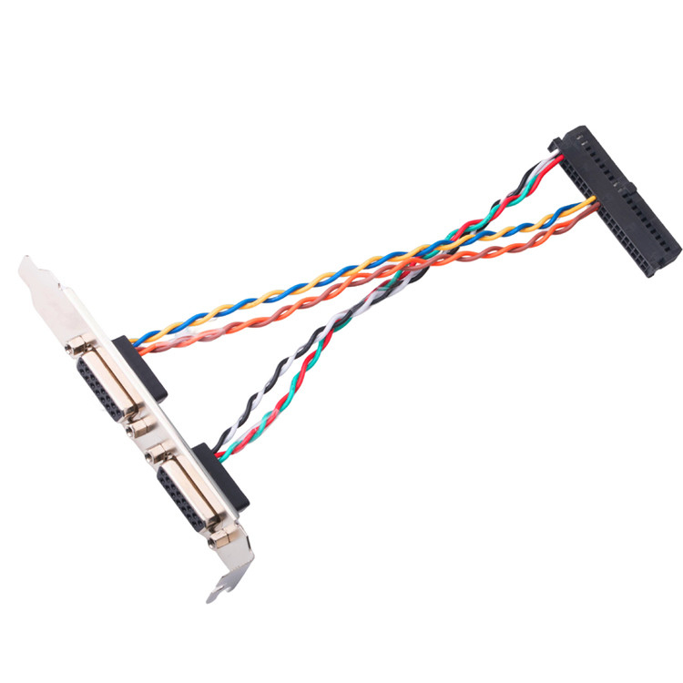 2-parowy kabel Lvds Złącze Db15 żeńskie 15-pinowe 205205-2 Elektryczne do 40-pinowego