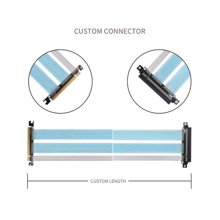 PCB Ekstremalnie cienkie kable koaksialne PCIE Grafika Komputer grafika karty rozszerzenia adapter kable