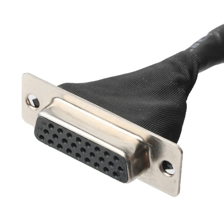 OEM/ODM LVDS Kabel z  DF13-40Pin Z 1,25mm Pitch Do HD-SUB 26P Kobiecy lutownik UL 1007 Kabel 20AWG