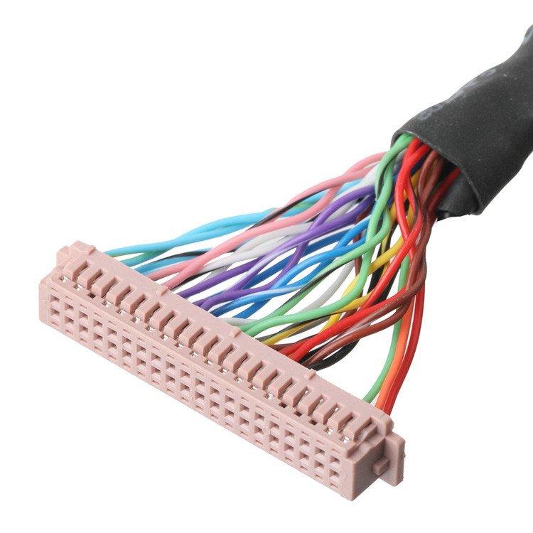 OEM/ODM LVDS Kabel z  DF13-40Pin Z 1,25mm Pitch Do HD-SUB 26P Kobiecy lutownik UL 1007 Kabel 20AWG