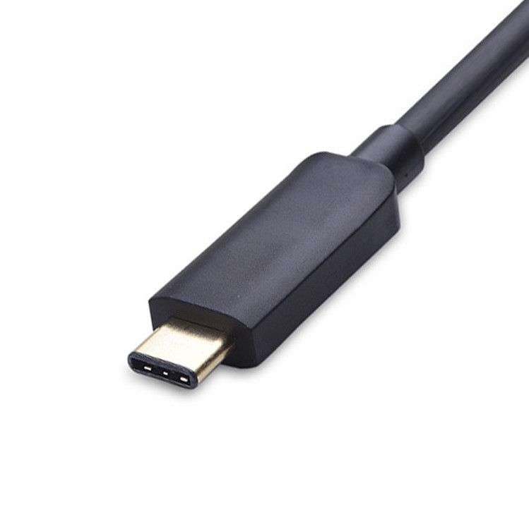 Adapter USB typu C męski do DVI I żeński do projekcji kamer LCD