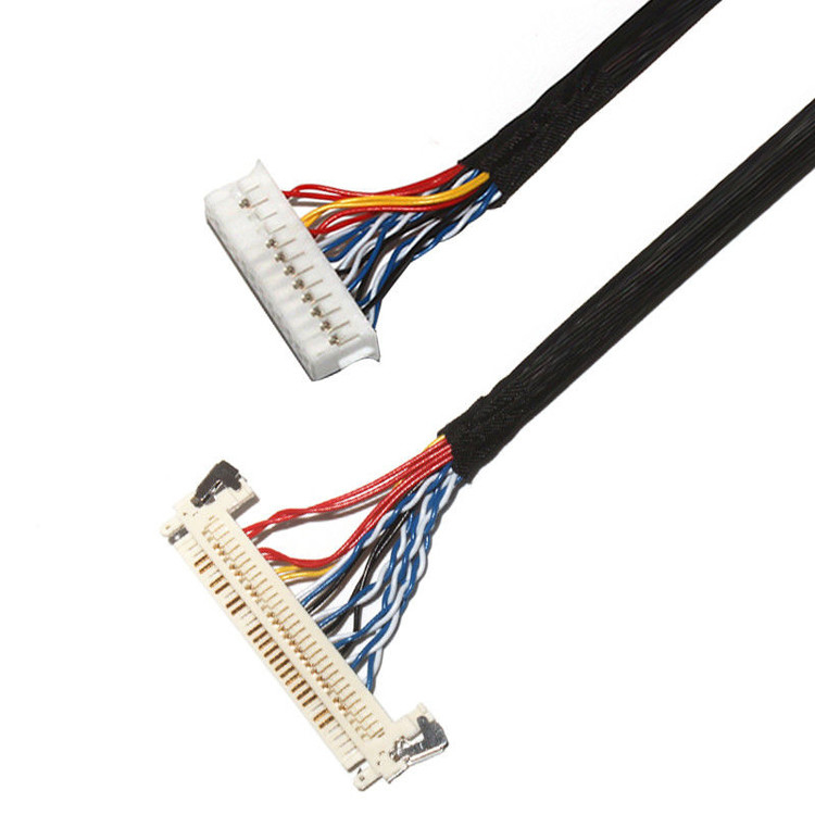 Dostosowanie długości 2,0 mm Grywa Lvds Kabel 30 pin IPEX DF11-24DS-2C Do FI-X3OHL OEM / ODM
