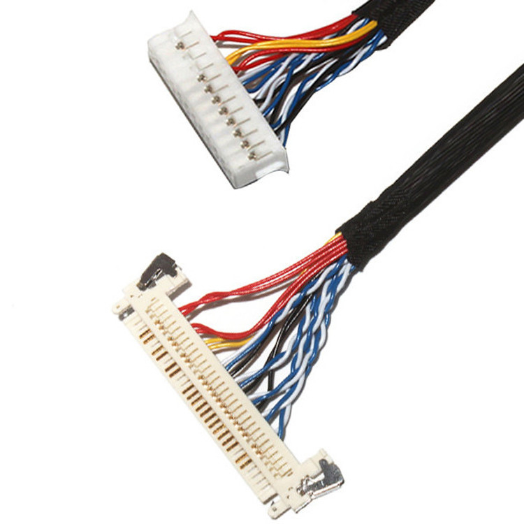 Dostosowanie długości 2,0 mm Grywa Lvds Kabel 30 pin IPEX DF11-24DS-2C Do FI-X3OHL OEM / ODM