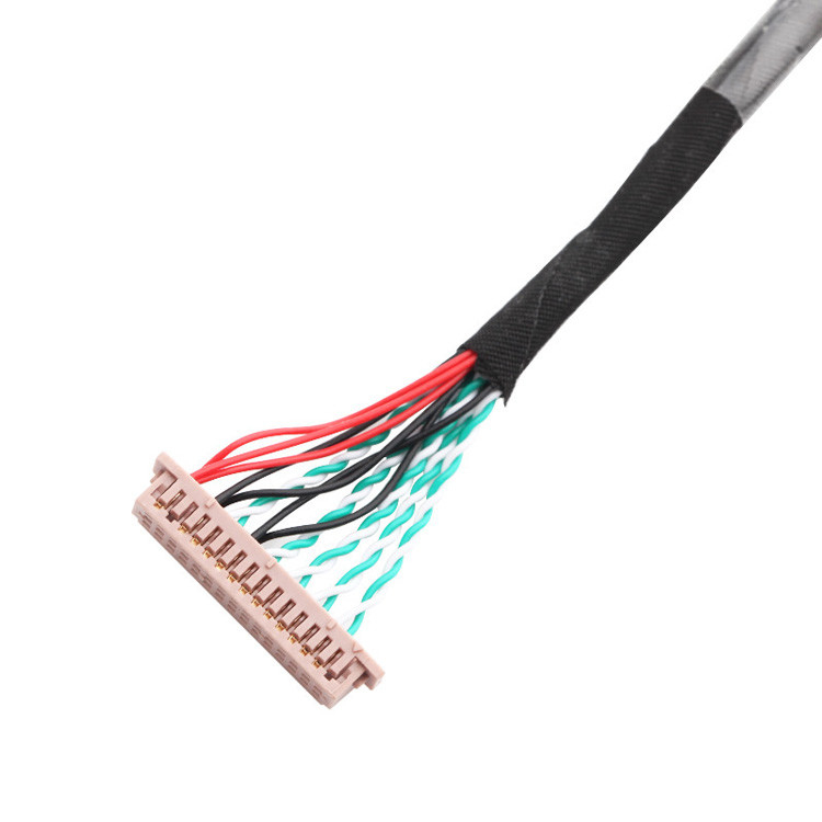 OEM/ODM 30 pin LVDS Kabel WL1258h-20P TO  DF13-2 Lvds Display Connector