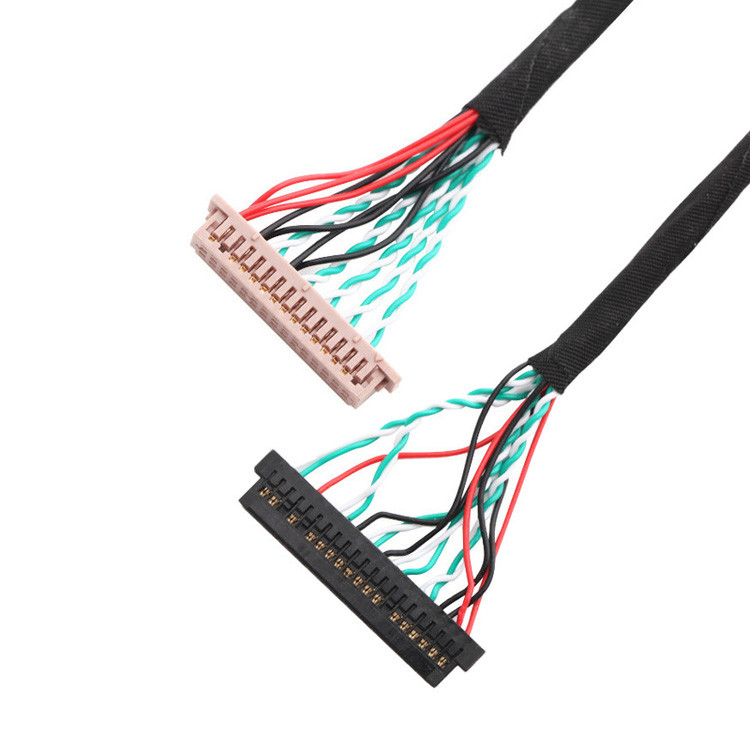 OEM/ODM 30 pin LVDS Kabel WL1258h-20P TO  DF13-2 Lvds Display Connector