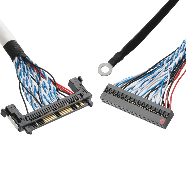Zestaw kabli LVDS OEM/ODM od JAE FI-RE51HL 51-Pin do DP2.0 30-Pin lub EGN UL 1571 28AWG Kabel
