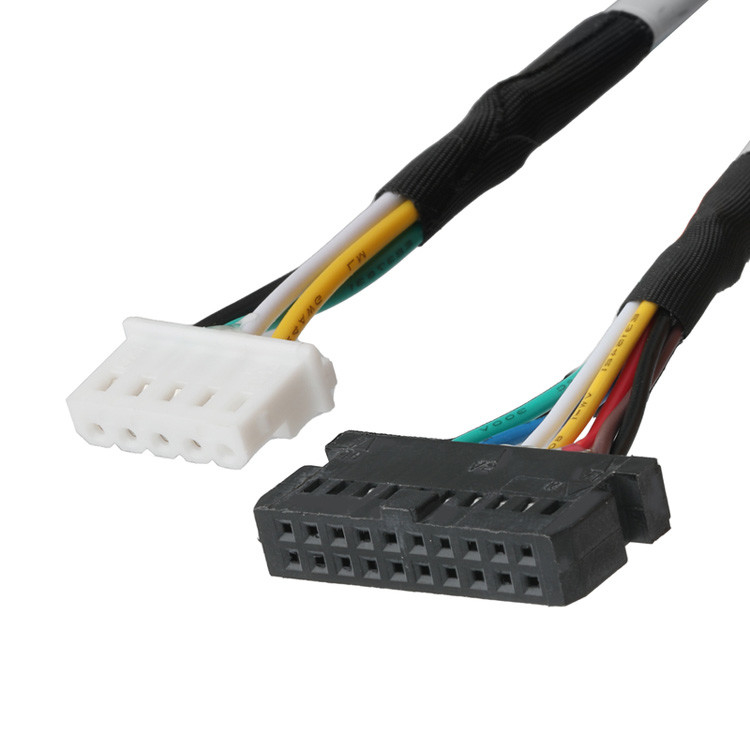 Kabel LVDS OEM/ODM od LHE PHSD 30P Pitch 2.0mm do A2545 20P Pitch 2.54mm, Drut UL1007 24AWG, Kolor według Pin-Out