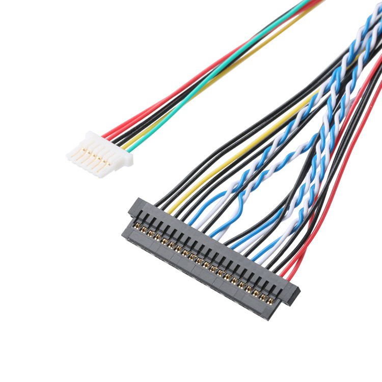 JAE FI-X30HL 30P 1,0 mm rozstaw do JAE FI-S20S 20P i SHLP-6P zestaw kabli LVDS OEM/ODM
