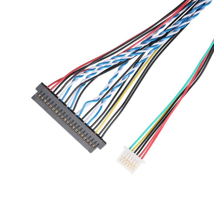 JAE FI-X30HL 30P 1,0 mm rozstaw do JAE FI-S20S 20P i SHLP-6P zestaw kabli LVDS OEM/ODM