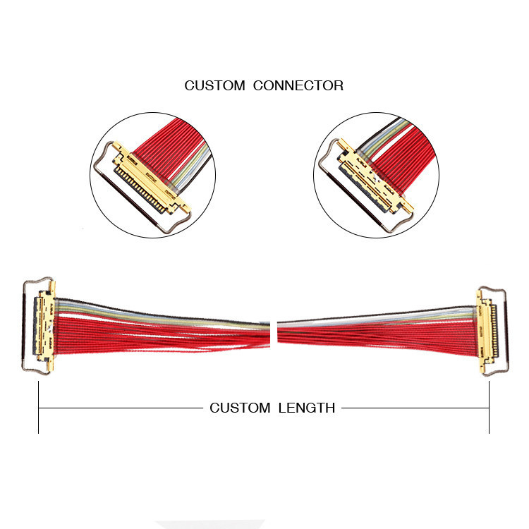 Rozstaw 0,5 mm 20453-220T-03 Kabel LVDS EDP 20-pinowy 20453 CABLINE-VS
