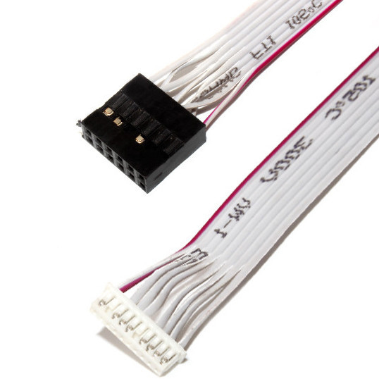 IDC 12 PIN Flat Flexible Ribbon Cable DF19 TO JST RF dla kabla zasilania PCBA