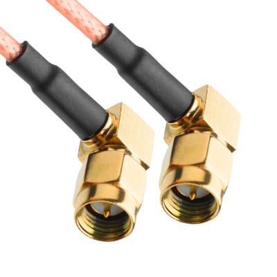 RoHS RF Koaksjalne złącza RG316 Kabel RA SMA Wtykacz pod kątem prawym Wtykacz kablowy