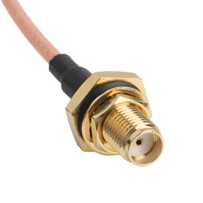 Złoty kontakt RG316 Kabel koaksjalny SMA Mężczyzna prosty wtykacz do SMA Kobieta rozgrzewacz