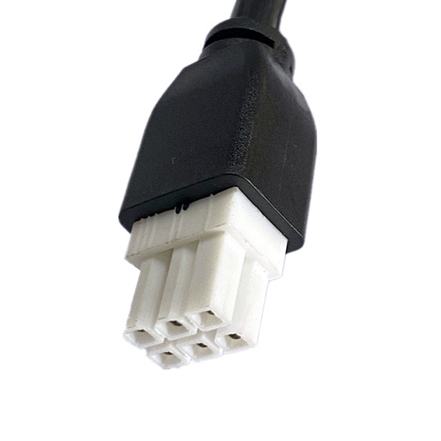 Niestandardowy kabel z molexem 5557 6pin 4,2 mm UL2464 20AWG*6C OD6,4 mm Czarny