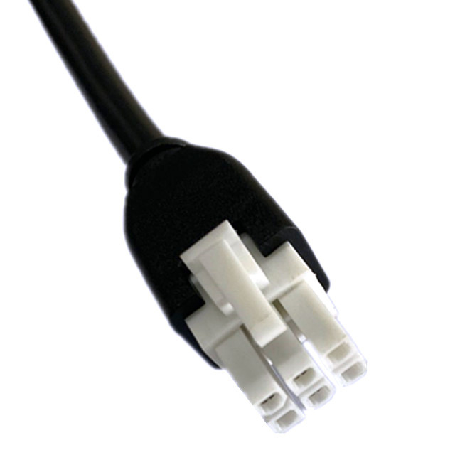 Niestandardowy kabel z molexem 5557 6pin 4,2 mm UL2464 20AWG*6C OD6,4 mm Czarny