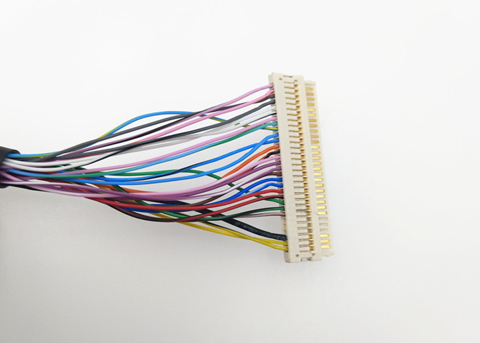 30 Awg Ekranowany okrągły kabel Y Lvds 30-stykowy JAE FI-X30H do 2 *  DF14-20S-1.25C