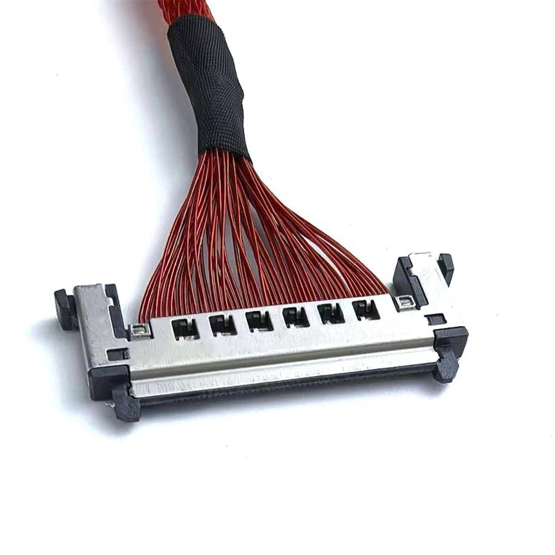 51pin 0.5mm Pitch Coaxial Micro LVDS Cable with 12V Rated JAE FI-RE51CL Connector for Electronic Applications