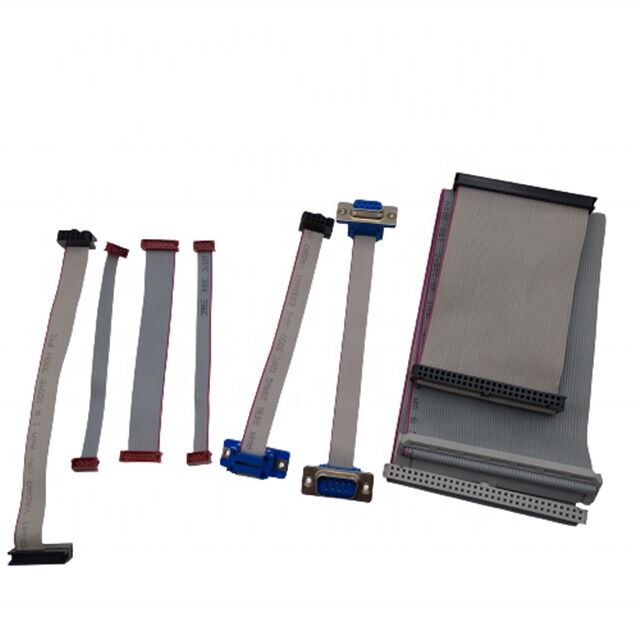 D-SUB DB9 do IDC Flat Ribbon Cable Assembly z złotym złączem i 2,54 mm pitch dla aplikacji o dostosowalnej długości