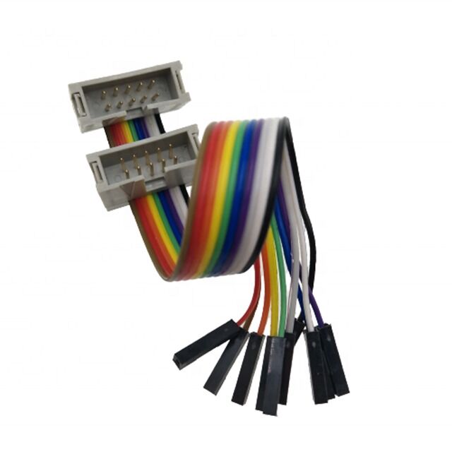 10 Pin Dual IDC Socket Male Connector z 2,54mm Pitch Gold-Plated Flat Ribbon Breakout Cable