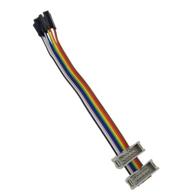 10 Pin Dual IDC Socket Male Connector z 2,54mm Pitch Gold-Plated Flat Ribbon Breakout Cable