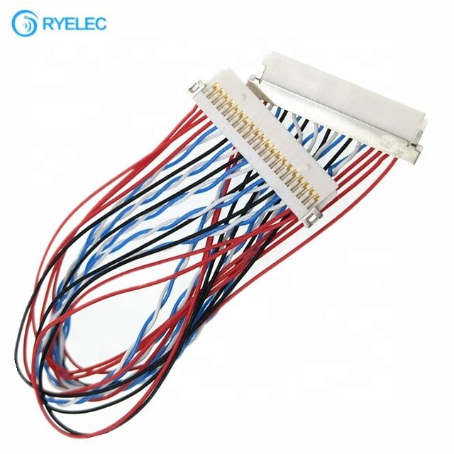 Wytwarzanie na zamówienie Hirose 20pin Df19-20s-1c do Df19-20s-1c Shell Wiring Harness DF19 Series 1 Spacing Lvds Conversion Cable