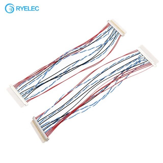 Wytwarzanie na zamówienie Hirose 20pin Df19-20s-1c do Df19-20s-1c Shell Wiring Harness DF19 Series 1 Spacing Lvds Conversion Cable