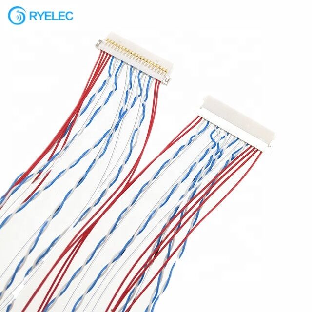 Wytwarzanie na zamówienie Hirose 20pin Df19-20s-1c do Df19-20s-1c Shell Wiring Harness DF19 Series 1 Spacing Lvds Conversion Cable