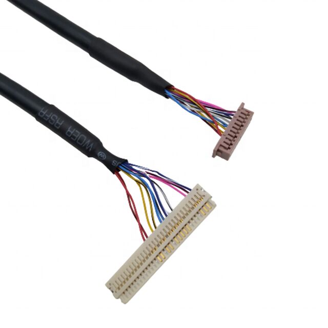 General LCD LVDS Screen Cable JAE FI-x30 30Pin to Hirose 20Pin DF13  Twisted 20276 Shield Wire for Driver Board