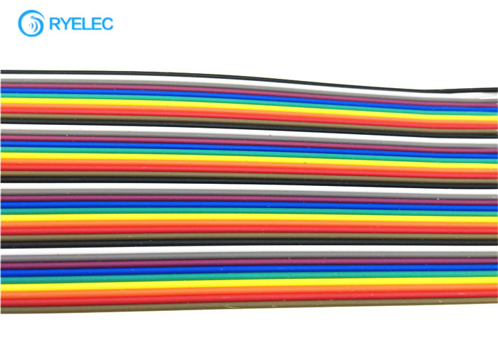 20cm 40 Pin Rainbow Ribbon Cable Kobieta do kobiet Dupont Ul2651 28 Awg Flat Jumper Cable