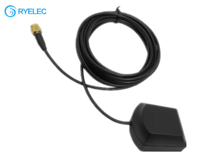 Cena fabryczna Wodoodporna zewnętrzna antena GPS 28dbi z kątem prostym Złącze SMA Kabel RG174