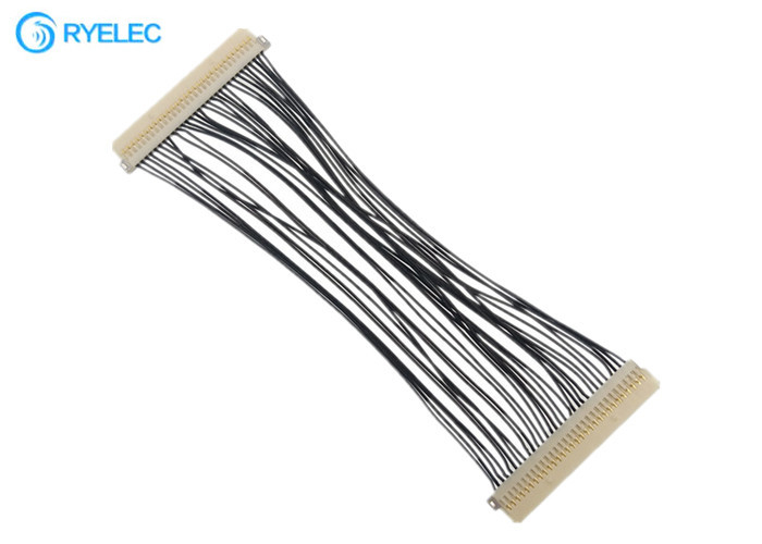 30-pinowy kabel elastyczny Lvds DF19G - 30S  1,0 mm raster do DF19G-30S do TV / DVD z 30awg
