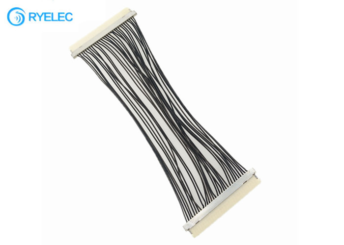 30-pinowy kabel elastyczny Lvds DF19G - 30S  1,0 mm raster do DF19G-30S do TV / DVD z 30awg
