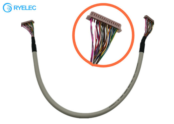 DF13-30DS-1.25C do DF13 TTL Wyświetlacz cyfrowy do płyty LVDS 30-pinowy kabel LCD 1,25 mm