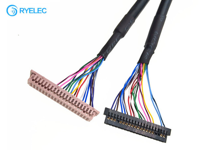 OEM ODM 40PIN  DF13-40DS-1.25C do 20PIN JAE Fi-S20S z płaszczem Kabel Lvds do cyfrowego