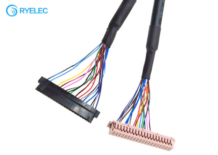 OEM ODM 40PIN  DF13-40DS-1.25C do 20PIN JAE Fi-S20S z płaszczem Kabel Lvds do cyfrowego