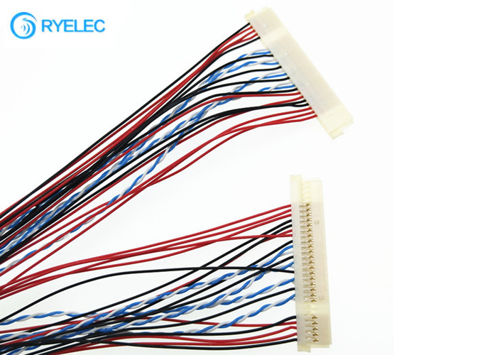 DF19-30S-1C 30 P Kabel Lvds do ekranu LCD Konwerter Led Sygnał 30AWG Twisted Wire
