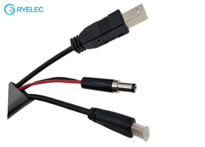 USB 2.0 A męski / USB B męski / HDM High Speed ​​Ethernet do DC męski 5,5 * 2,5 mm 5,5 x 2,1 mm Kabel