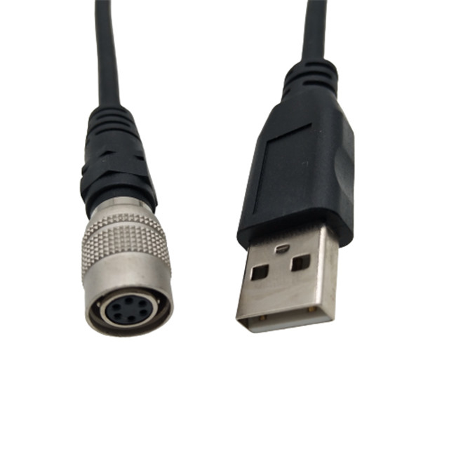 6 Pin Push Pull Circular USB2.0 Niestandardowy zespół wiązki przewodów do kamer
