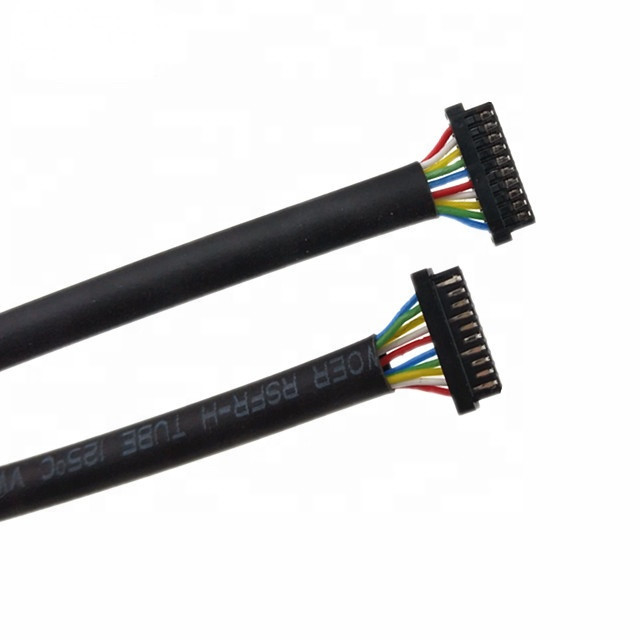 Ul1571 32 Awg Niestandardowa wiązka przewodów o skoku 0,8 mm 10-stykowy DF52-10P-0,8C Kabel  PVC